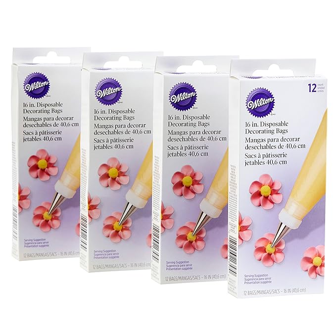 Wilton 16Inch Disposable Decorating Bag Set, 4Pack Review