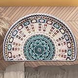WERGHJ Half Round Door Mat,Semi Circle Bathroom