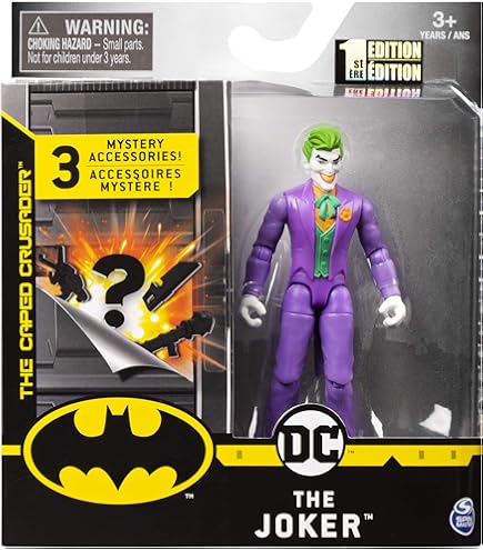 Amazon.com: BATMAN 6056747, 4-Inch The Joker Action Figure