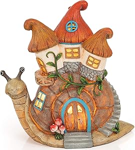 VP Home Glowing Snail House Solar Powered LED Outdoor Decor Garden Light