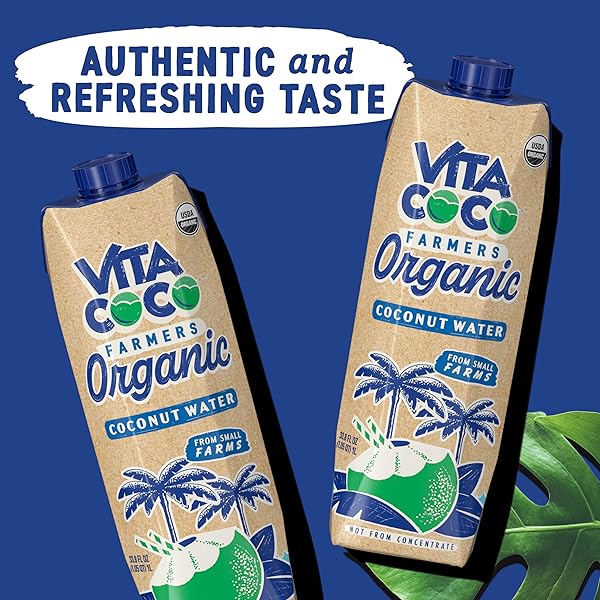 VITA COCO ORGANIC COCONUT WATER, 33.8 FZ