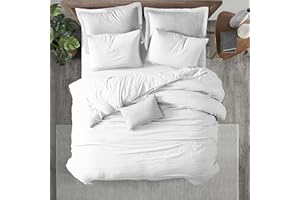 Kotton Culture 600 Thread Count 100% Egyptian Cotton Premium King Duvet Cover Only - Breathable All Season Comforter Cover with Zipper Closure & Corner Ties Sateen Weave (White, King)