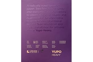 LEGION PAPER Yupo L21-YUP389WH1114 Heavy White Synthetic Paper Pads 11" x 14"