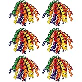 6PCS Self-Adhesive Curly Bows, 6" Rainbow Ribbon Bow, Pre-Made Bows for Gift Wrap, for Basket Decoration, Wine Bottle, Present Bow for Birthday, Party, Pride Month, Anniversary(Rainbow, 6 inches)
