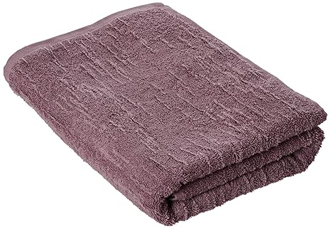 Portico Organic Slub Bath Towel 30 By 54 Inch Smoke Purple Amazon