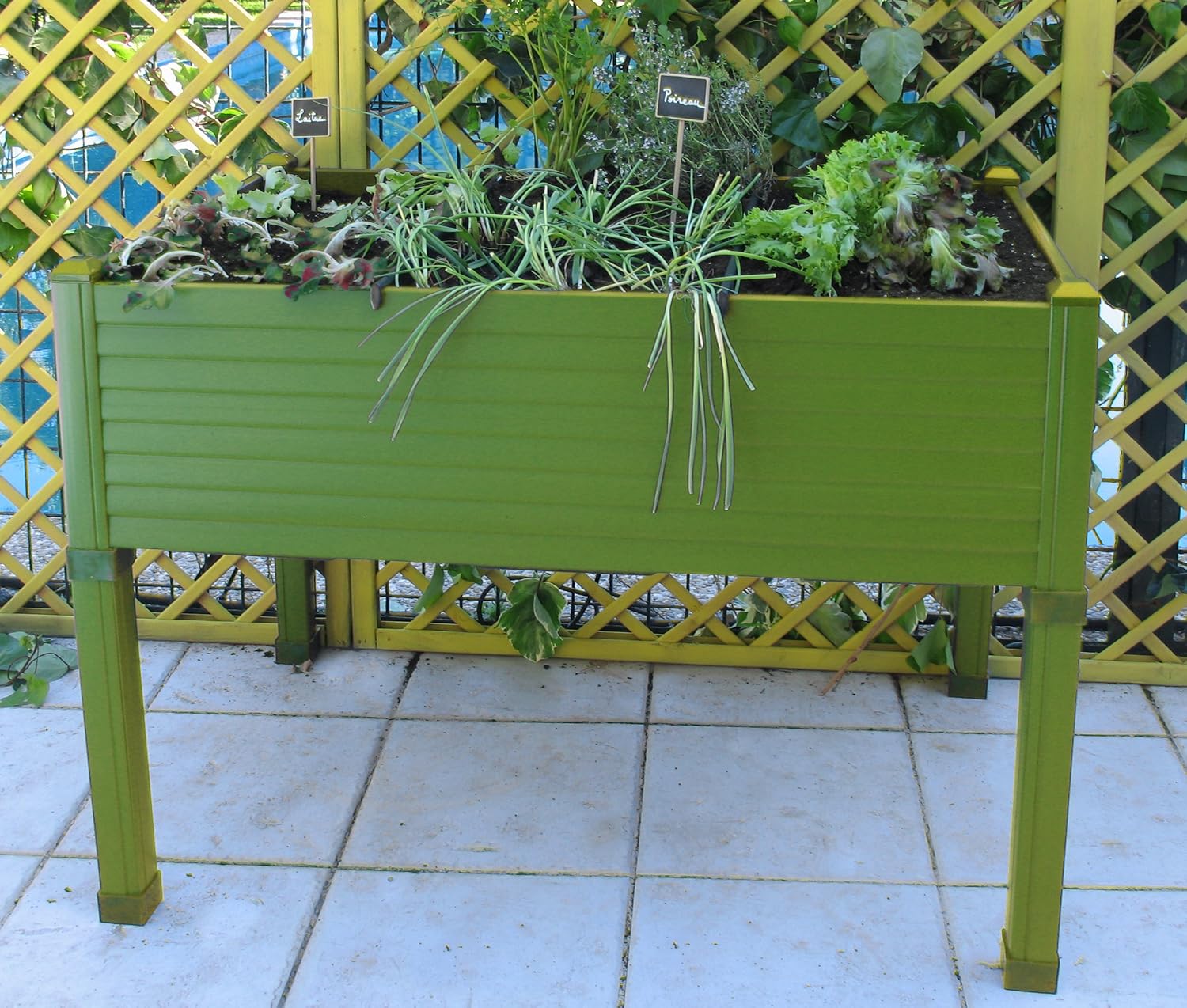 Huerto urbano GREENLAND 90x60x75 cm. Para terraza/jardín. Color ...