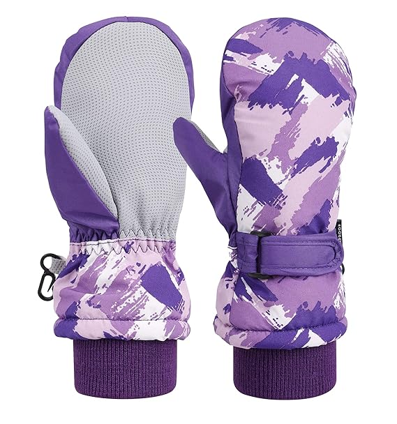 Livingston Toddler's Waterproof Ski Mittens, Purple, Toddler Amazon.in