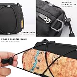 Rhinowalk Bike Handlebar Bag Front Bag 2.4L 900D Black with Straps view 3