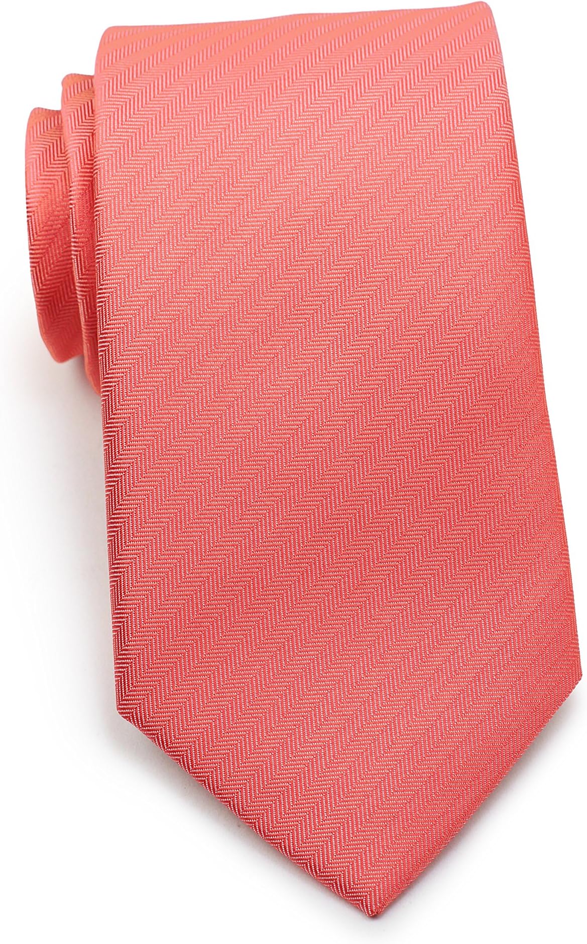 Bows-N-Ties Men's Necktie Solid Color Herringbone Matte Microfiber Tie 3.1 Inches