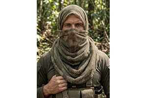 Tactical Sniper Veil Mesh Camo Scarf Breathable Netting Rifle Wrap for Outdoor Hunting
