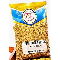 TAJ Premium Indian Methi Seeds, Fenugreek Seeds, Trigonella foenum graecum, (5 Pound)