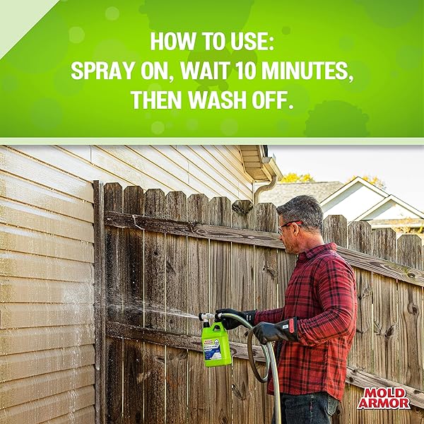 MOLD ARMOR 64 OZ. E-Z HOUSE WASH – BRICK, CONCRETE, TRIM & SIDING CLEANER
