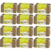 Mestemacher Organic Rye &amp; Spelt Bread, 17.6 oz | Made with Whole Grains | Vegan | Non-GMO | Authentic German Recipe (Pack of 12)