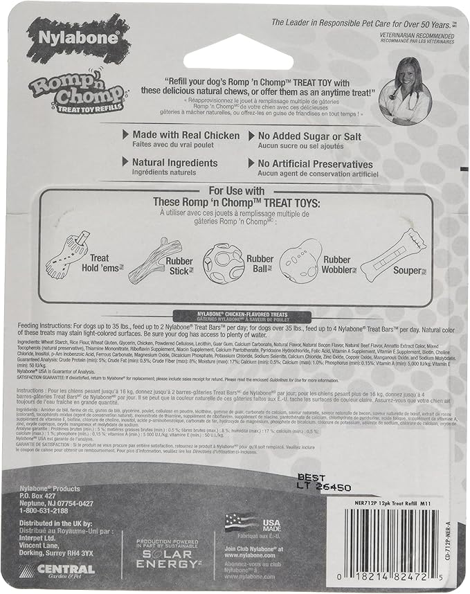 nylabone romp n chomp refills