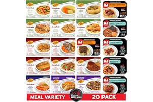 KJ Poultry Kosher Ready Meals - (20 Pack Variety) Prepared Entree Fully Cooked, Shelf Stable Microwave Dinner Travel, Military, Camping, Emergency Survival KJ