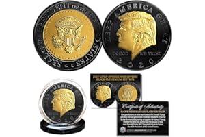 MERRICK MINT Donald Trump '20 Keep America Great Black Ruthenium & 24K Gold Tribute Coin wCOA
