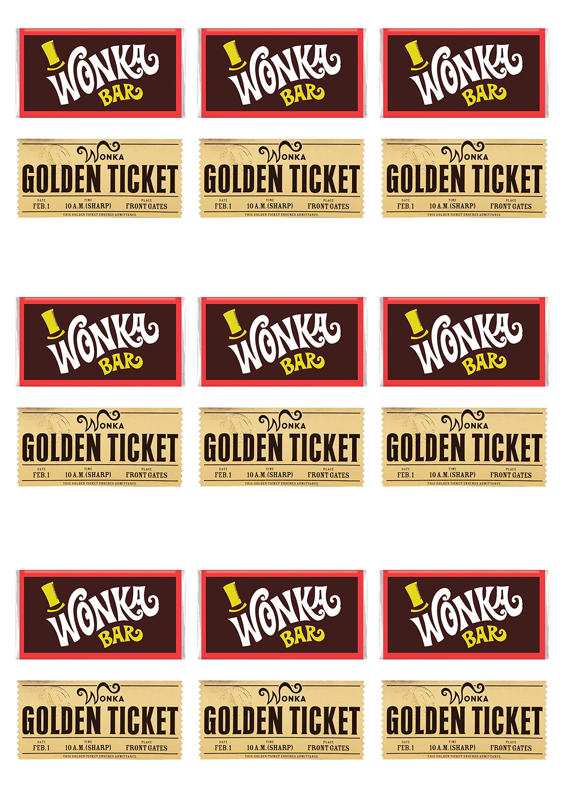 18 Stand Up Willy Wonka Chocolate Bar Golden Ticket Theme Edible Wafer Paper Cake Toppers Decorations Buy Online In Bulgaria At Bulgaria Desertcart Com Productid 141989907