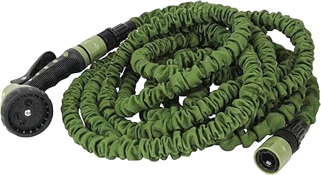 Amazon マジカルホース 伸びるホース 15m 全長7m 15m オリーブ 日本製 Ol 1年間の保証付き Diy 工具 ガーデン