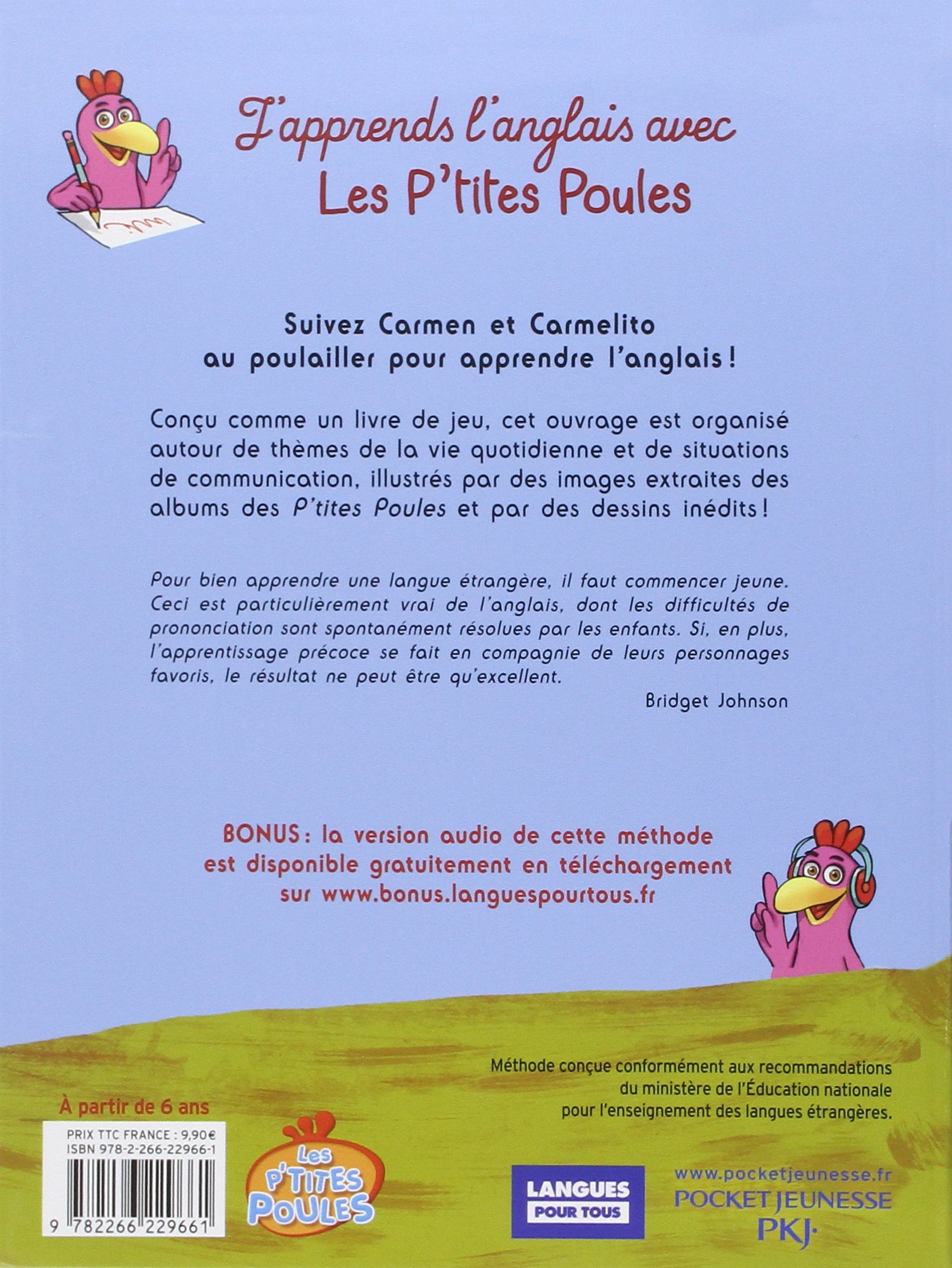 J'apprends l'anglais avec les P'tites Poules: Welcome to the