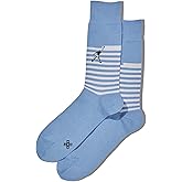 Hot Sox Men's Fun Pattern and Solid Crew Socks - 1 Pair Pack - Cool & Classic Novelty Fashion Design Socks