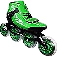 Vanilla Carbon Speed Inline Skates with ABEC-9 Bearings, 85A Urethane Wheels, Heat Moldable, 7000 Series Aluminum Frame