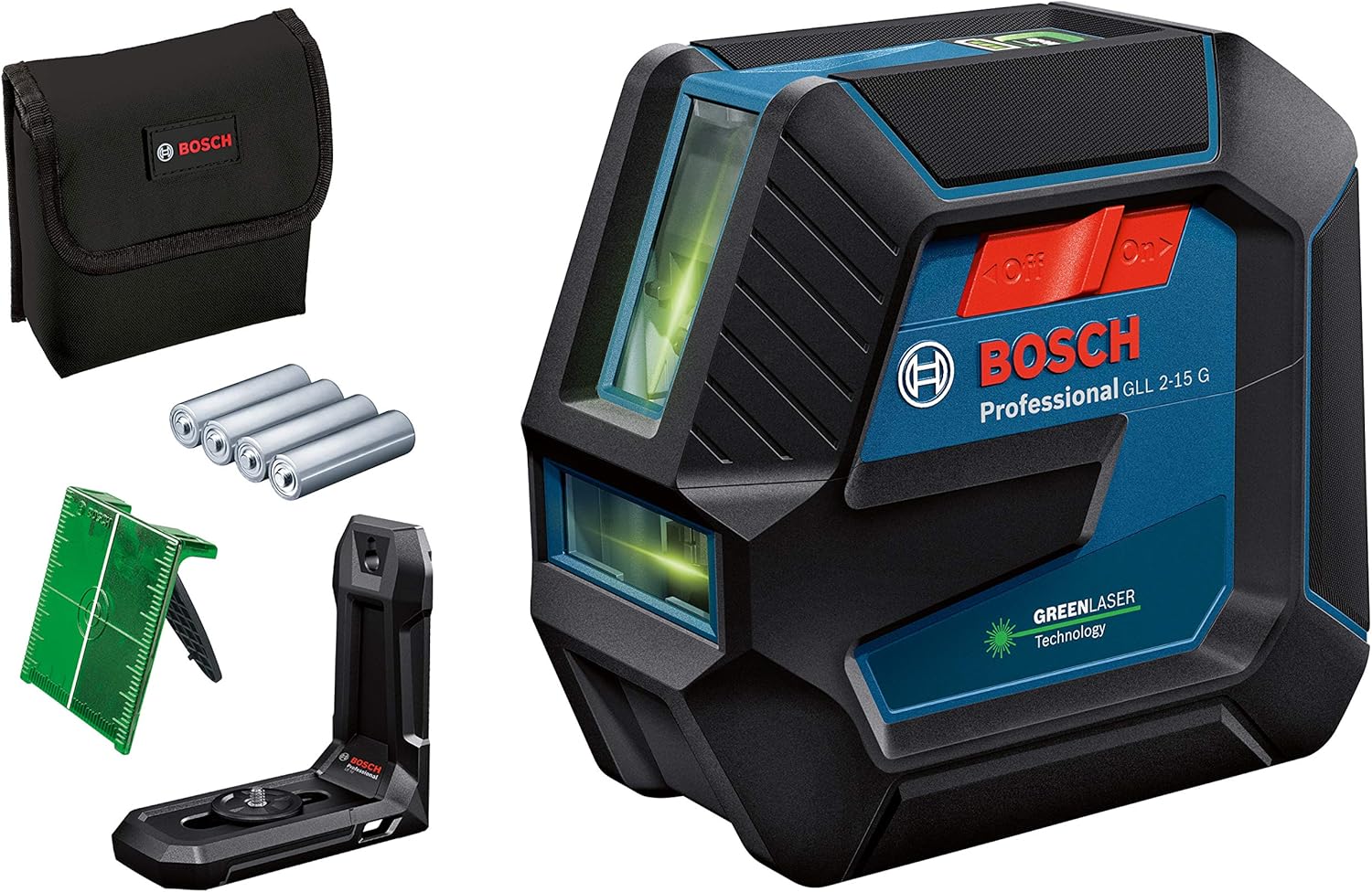 Bosch Professional Laser Level GLL 215 G (green laser, interior, LB 10