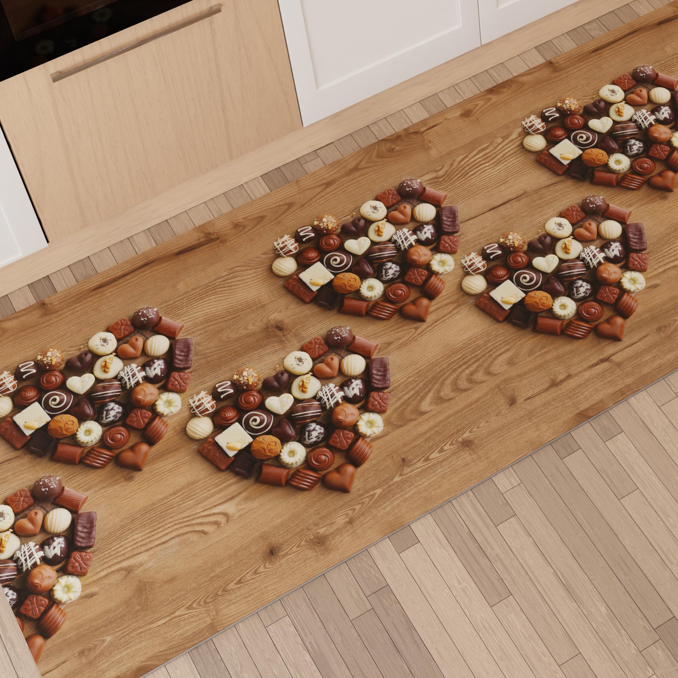 PETTI Artigiani Italiani-Kitchen Rug, Kitchen Rectangualr Rugs, Area Rug, 3D Print Pattern, 100% Made in Italy