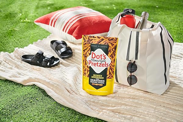 DOT’S PRETZELS HONEY MUSTARD SEASONED PRETZEL TWISTS, HEALTHY KIDS SNACKS, 16OZ GROCERY SIZED BAG