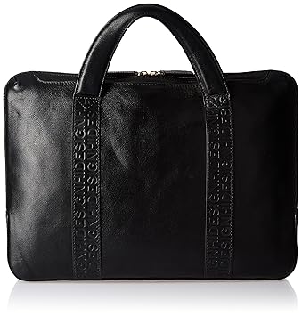 Hidesign Leather Black Laptop Bag (8903439495039)