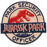 Dinosaur Jurassic Security Costume Patch - 3 X 2.75 Inch Hook Fastener Backing P41
