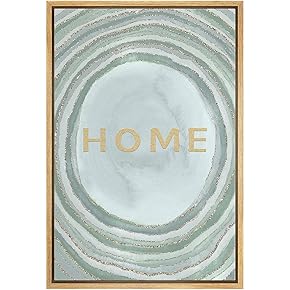 SIGNWIN Framed Canvas Print Wall Art Gold Home...