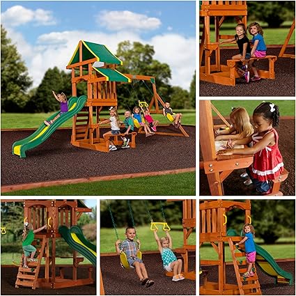 Amazon Com Skroutz Playground Children Play Swing Set Backyard