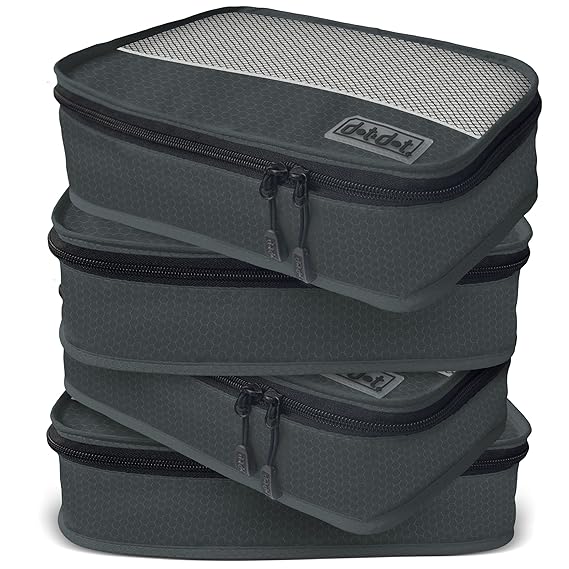 Packing Squares Value Set Fits in Carry on Luggage, Travel Duffel Bag