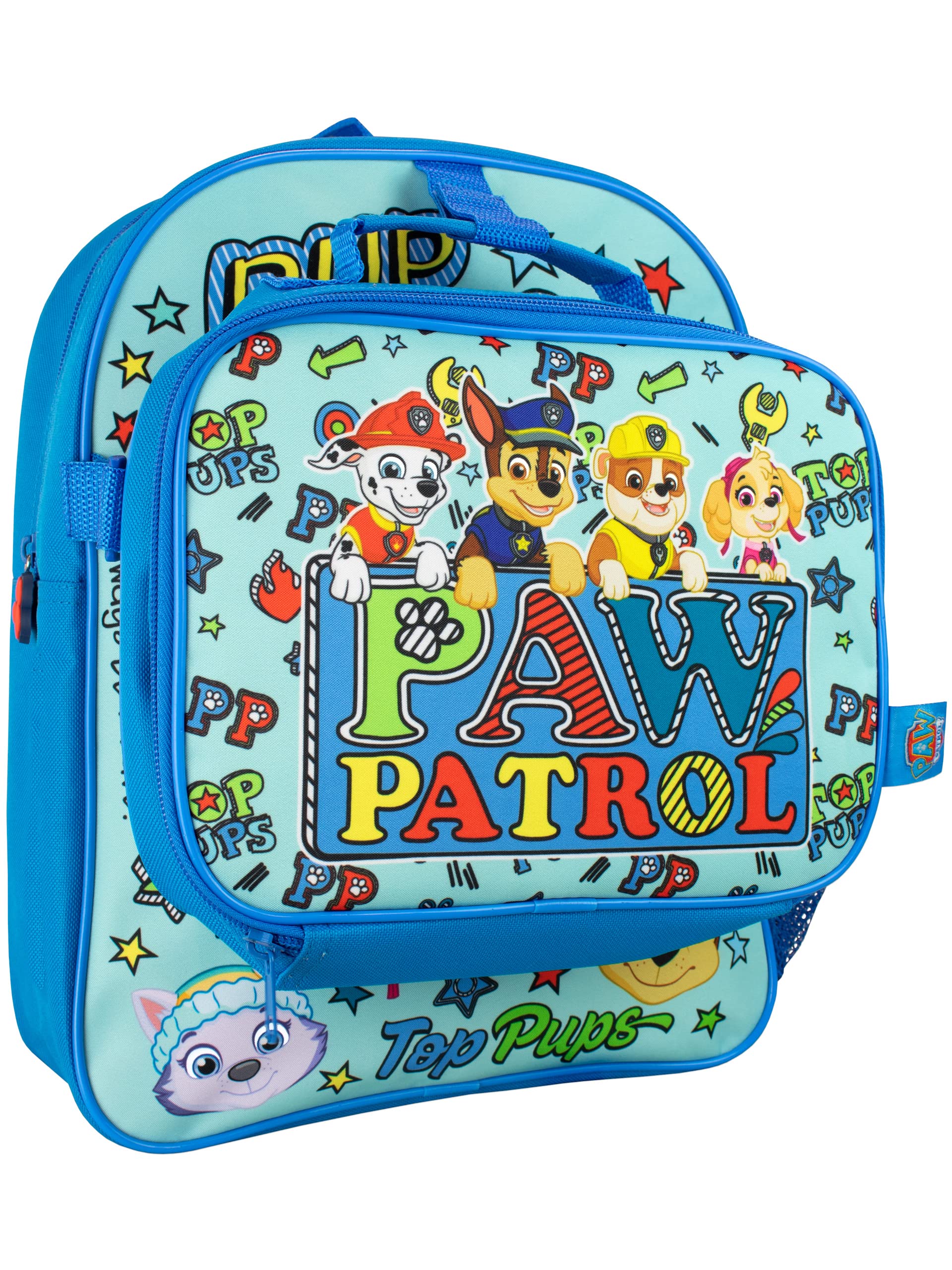 Paw Patrol Backpack Lunchbox Set | Children's Backpacks for School | Chase Everest Rubble Marshall Boys School Bag Blue