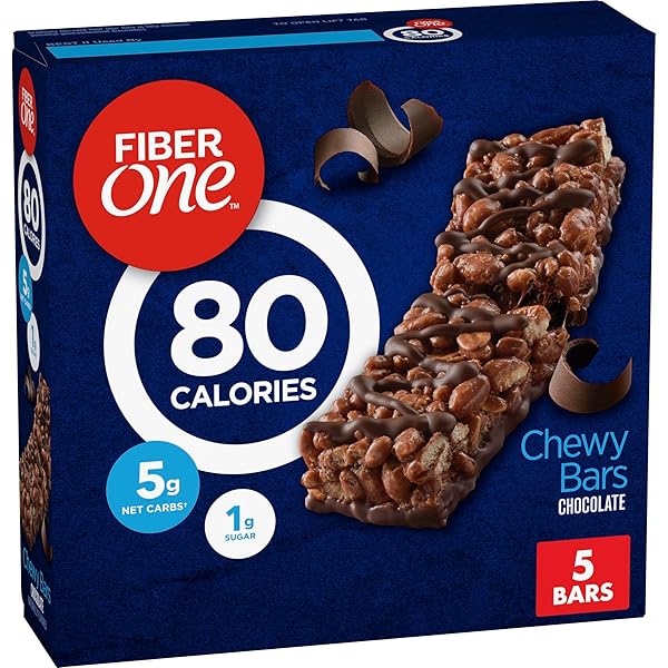 FIBER ONE 80 CALORIE CHEWY BARS, CHOCOLATE, SNACK...