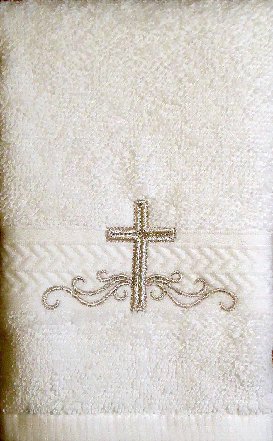 white linen baptism cloth