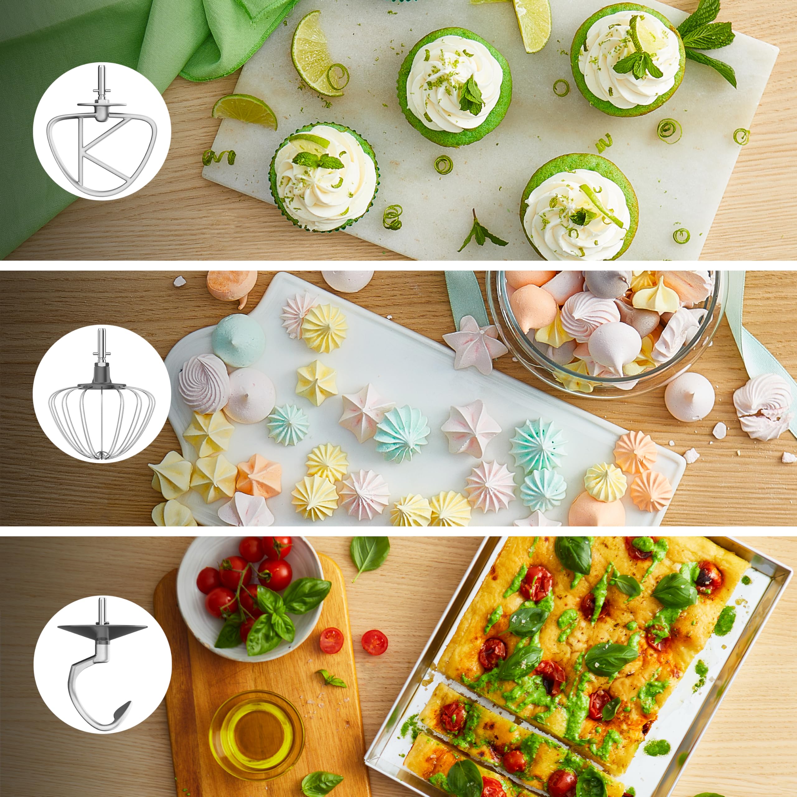 Kenwood Go Küchenmaschine KZM35.000GY, platzsparend, inkl. 4-Liter-Schüssel, K-Haken, Ballonschneebesen, Knethaken, Spritzschutz & Messlöffel, Metallgehäuse mit Tragegriff, 800W, Blau 6