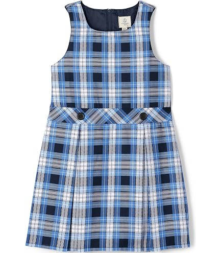 lands end blue uniform dress School Girls Short Sleeve Mesh Pleated Polo - Lands' - The 100% polyester lining makes for a cozy fit as well Lands' End School Uniform Tailored