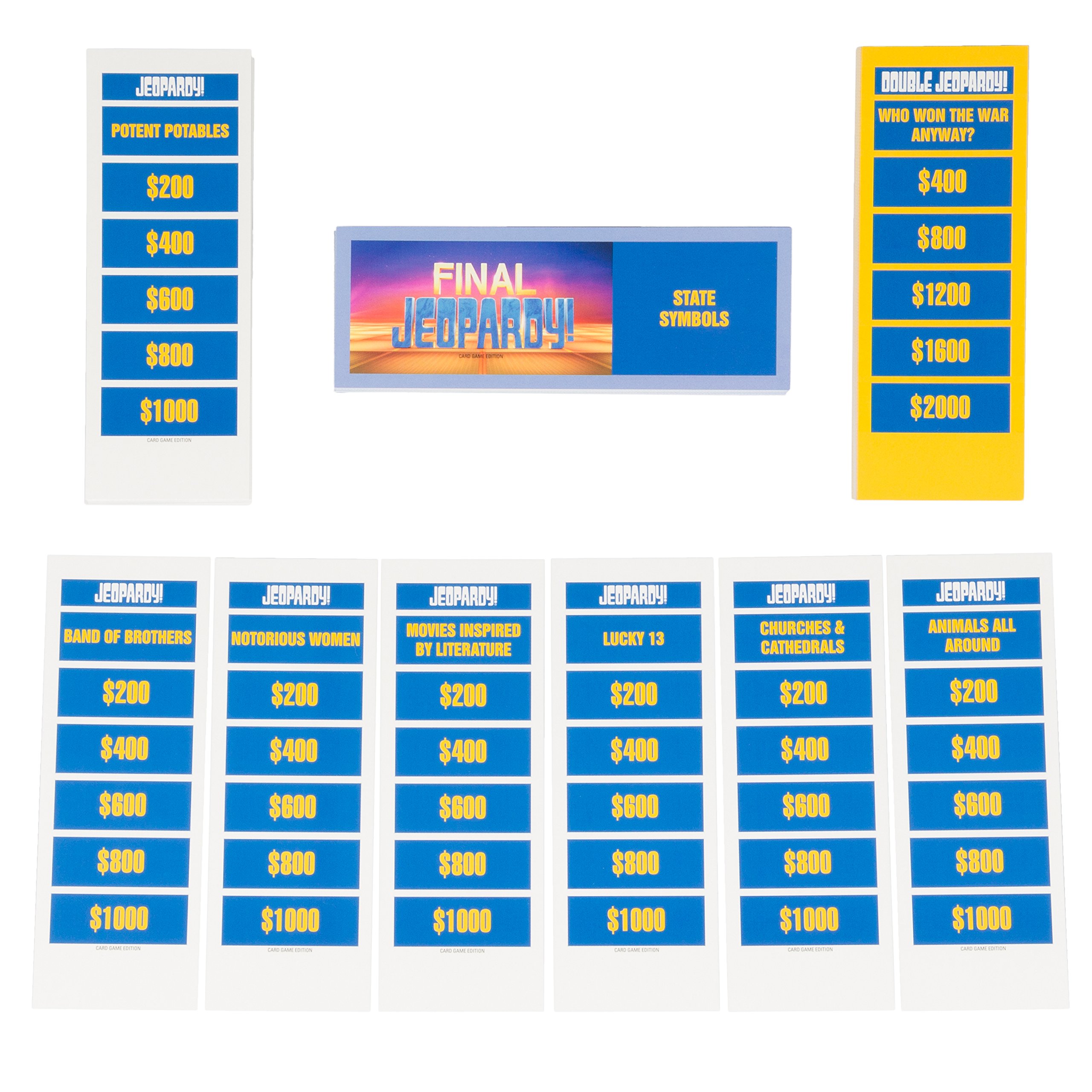 Jeopardy the Card Game Travel Quiz Game With 108 Answers and