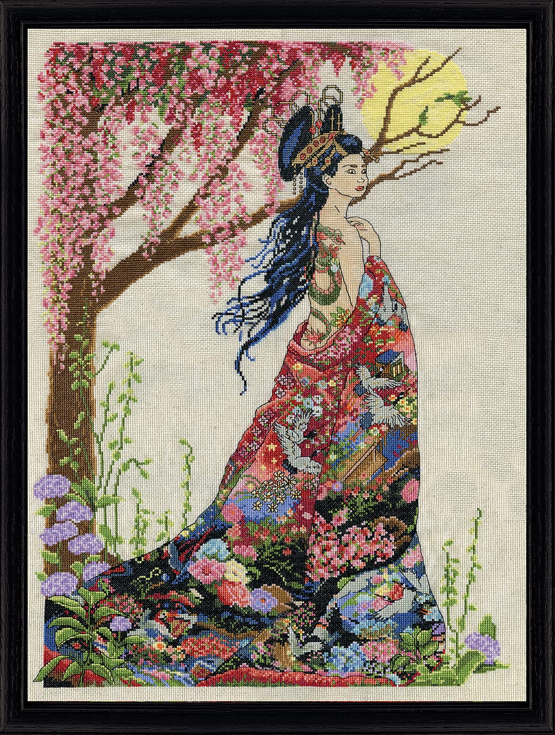 Design Works Tobin Queen of Silk Cross Stitch Kit, Cotton, Multi-Colour, 40 x 56 x 0.1 cm