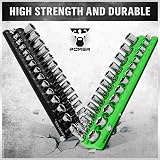 SWANLAKE GARDEN Magnetic Socket Organizer Set 3/8" SAE Metric Holder 56 Slots view 4
