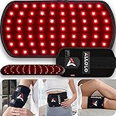 ALLOLO Red Light Therapy for Body, 3-in-1 LED Bead Red Light Therapy Belt with Timer Remote Control, 12.6"*6.3" 660nm&850nm Infrared Light Therapy for Body Back Waist Shoulder Knee Joint (Corded)
