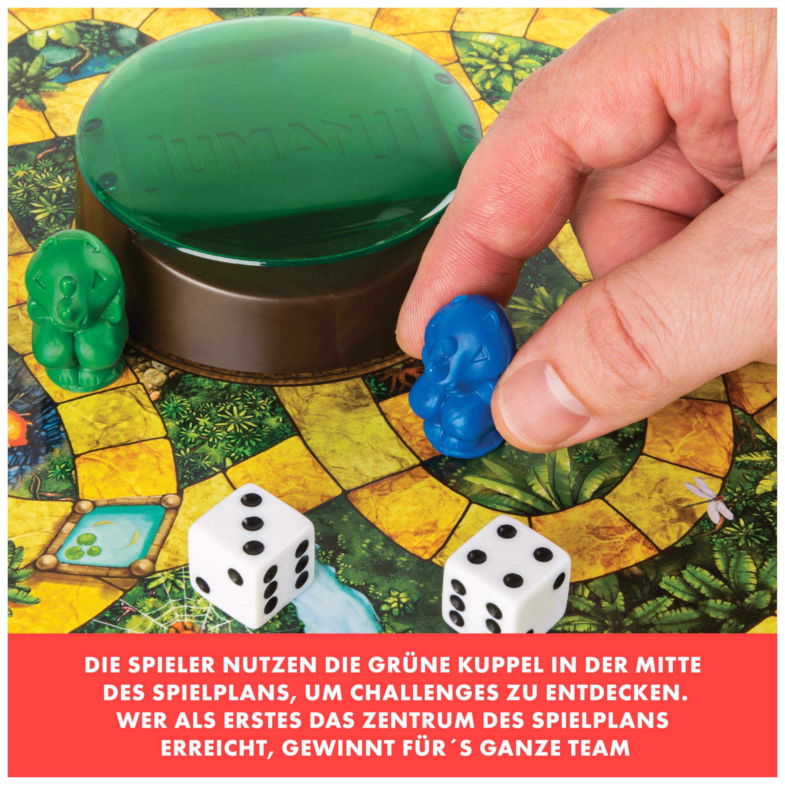 Spin Master Games - Jumanji - das actiongeladene Familienspiel für 2–4 mutige Abenteurer ab 8 Jahren - kooperatives Abenteuerspiel mit spannenden Challenges 3