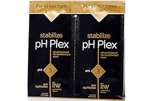 LIW pH Plex Relaxer Step 3 Stabilize - Nourishing Hair Mask Treatment - Fortifies the Effects of pH Plex Relaxer Steps 1 & 2 Between Hair Relaxer Treatments - Salon Quality Results - 1 Double Sachet