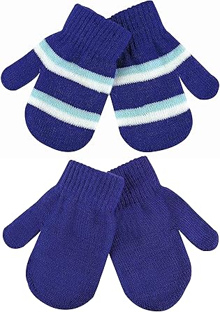 solid color baby mittens