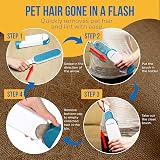 Fur Magic Pet Hair Remover Lint Brush Self-Cleaning Base Reusable view 3