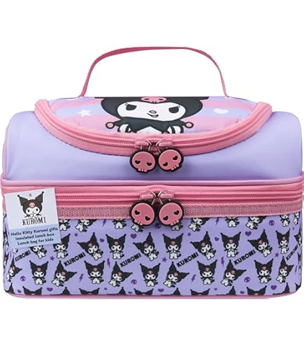 Kuromi Niña Mochila Escolar Set Piezas Con Luz Ruedas Lochera