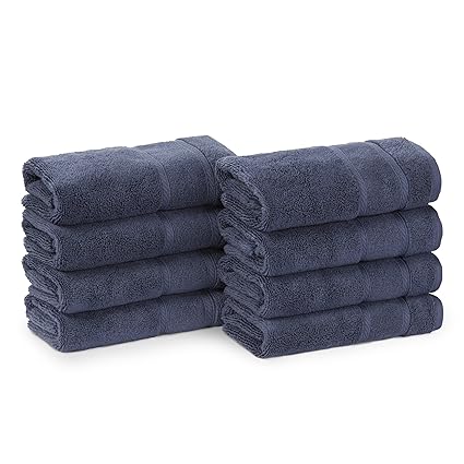 Amazon Com Nautica Belle Haven Hand Towel Set 26x16 Navy Home