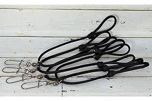 LIFELINE Hauler Add-on Call Twin Loops - Duck Goose Call Lanyard Add-on - Black - Made in USA -4/pack