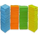 150 Pack - SimpleHouseware Microfiber Cleaning Cloth, 4 Colors